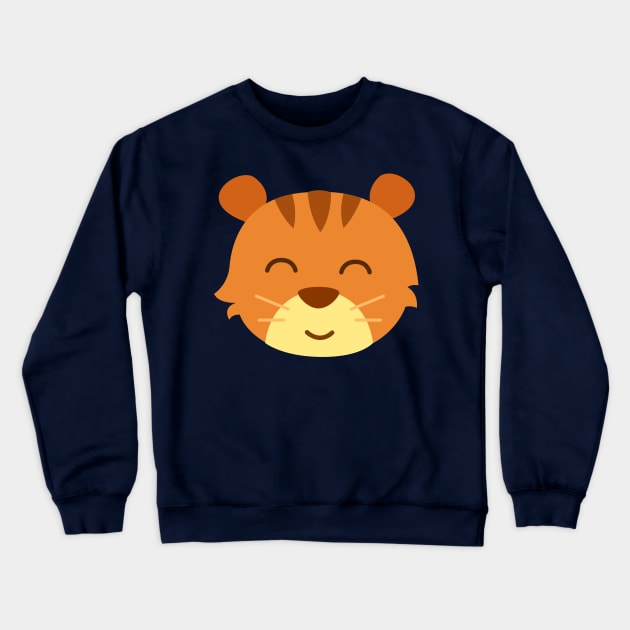 Tiger Face Crewneck Sweatshirt by samshirts